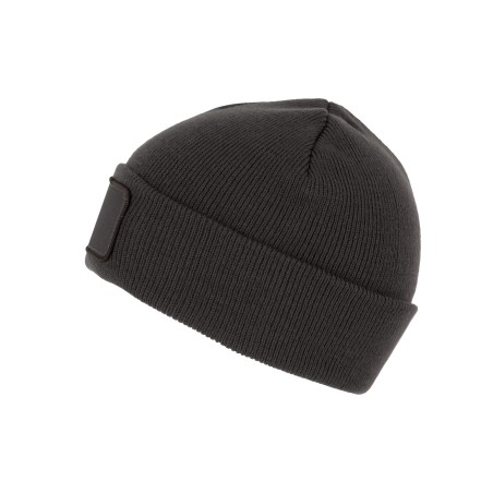 Beanie with patch