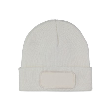 Beanie with patch
